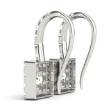 Multi-Diamond Round Halo Earrings in Gold