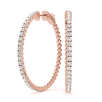 14K Rose Gold Round Diamond Fashion Ring