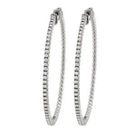 Inside Out Diamond Hoop Earrings
