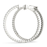 Inside Out Diamond Hoop Earrings