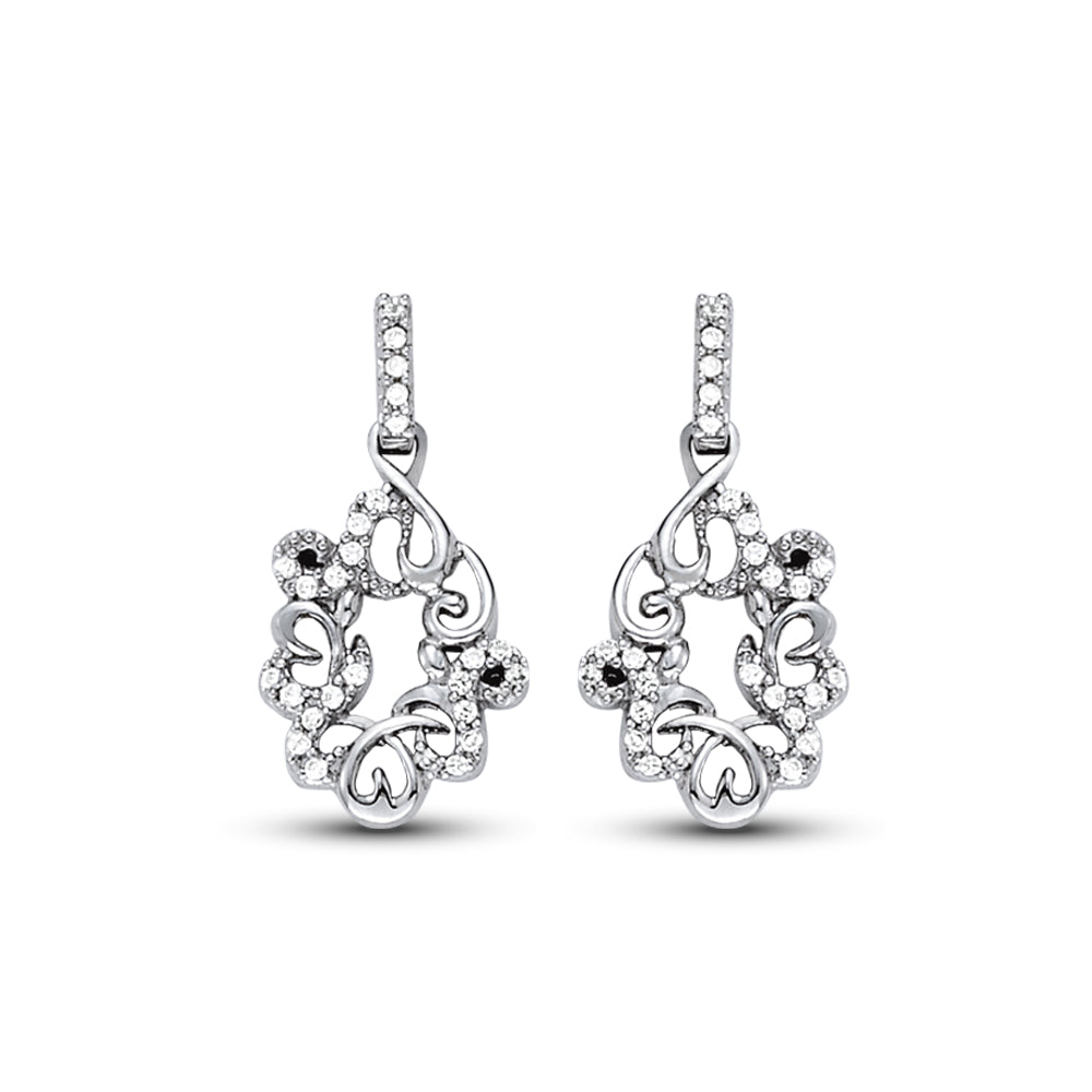 Multi-Diamond Round Stud Earrings