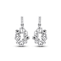 Multi-Diamond Round Stud Earrings