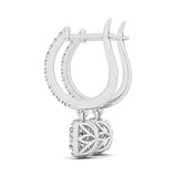 Round Diamond Halo Earrings