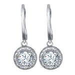 Round Diamond 14K Gold Single Stud Earring