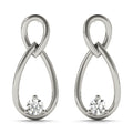 Diamond Round Stud Earring