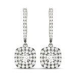 Round Diamond Halo Earring Set