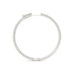 Diamond Inside Out Hoop Earrings in Multiple Gold Options