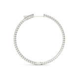Diamond Inside Out Hoop Earrings in Multiple Gold Options