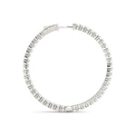 Diamond Inside Out Hoop Earrings in Multiple Metals