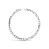 Diamond Inside Out Hoop Earrings in Multiple Metals