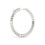 Diamond Inside Out Hoop Earrings in Multiple Gold Options