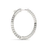 Diamond Inside Out Hoop Earrings in Multiple Gold Options