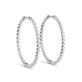 Diamond Inside Out Hoop Earrings in Multiple Gold Options