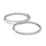 Diamond Inside Out Hoop Earrings in Multiple Gold Options