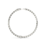 Diamond Inside Out Hoop Earrings in Multiple Gold Options