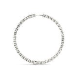 Diamond Inside Out Hoop Earrings in Multiple Gold Options