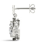 Brilliant Round Diamond Halo Earrings