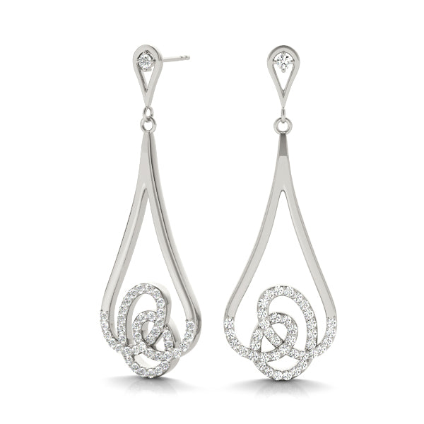 Multi-Diamond Round Stud Earrings