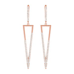 Rose Gold 1/3 CT Diamond Fashion Stud Earrings