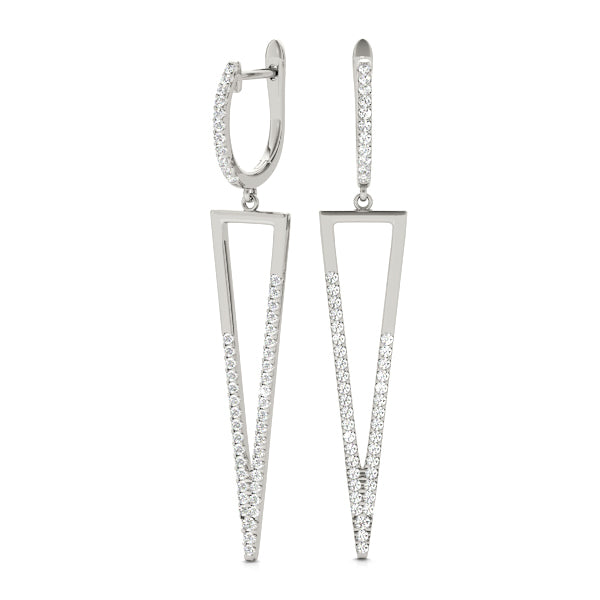 Multi-Diamond Round Stud Earrings
