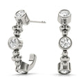 Round Diamond J-Hoops in Fine Jewelry