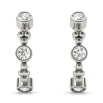 Round Diamond J-Hoops in Fine Jewelry