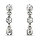 Round Diamond J-Hoops in Fine Jewelry