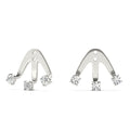 Round Diamond 3-Stone Earring Jackets
