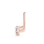 14K Rose Gold Diamond Fashion Earrings