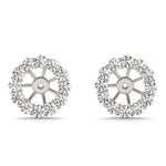 0.60 CTW Round Diamond Earring Jackets