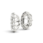 0.60 CTW Round Diamond Earring Jackets