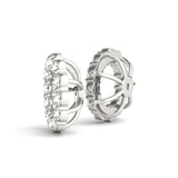 0.60 CTW Round Diamond Earring Jackets