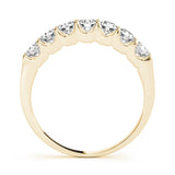 18K Yellow Gold Round Diamond Wedding Band