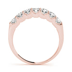 18K Rose Gold Diamond Wedding Ring