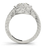 Round Diamond Halo Engagement Ring