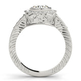 Round Diamond Halo Engagement Ring