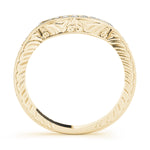 14K Yellow Gold 0.15ctw Diamond Wedding Band