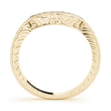 14K Yellow Gold 0.15ctw Diamond Wedding Band