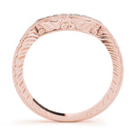14K Rose Gold 0.15ctw Diamond Wedding Band