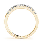 14K Yellow Gold Round Diamond Wedding Ring