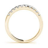 14K Yellow Gold Round Diamond Wedding Ring