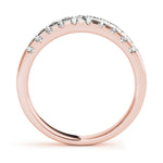 18K Rose Gold 1/2 ct Diamond Wedding Ring