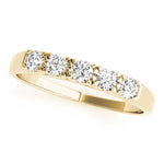 14K Yellow Gold 5-Stone Diamond Wedding Ring