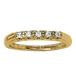 5-Stone Round Diamond Wedding Band