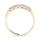 14K Yellow Gold 5-Stone Diamond Wedding Ring