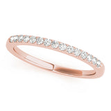 14K Rose Gold Diamond Wedding Ring