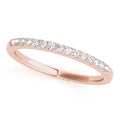 14K Rose Gold Diamond Wedding Ring