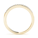14K Yellow Gold 1/4 ct Diamond Wedding Band