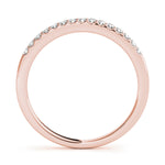 14K Rose Gold Diamond Wedding Ring