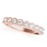 18K Rose Gold Diamond Wedding Ring